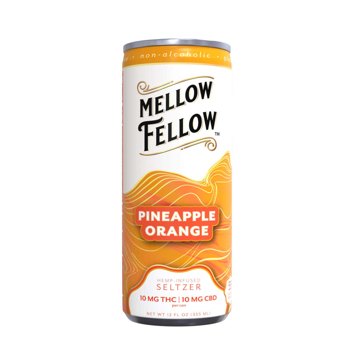 Delta 9 THC + CBD Seltzer Beverage 20MG - Pineapple Orange