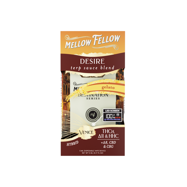 Desire Blend - Terp Sauce 5ml Disposable Vape - Gelato (Hybrid) Desire Blend - Terp Sauce 5ml Disposable Vape - Gelato (Hybrid)