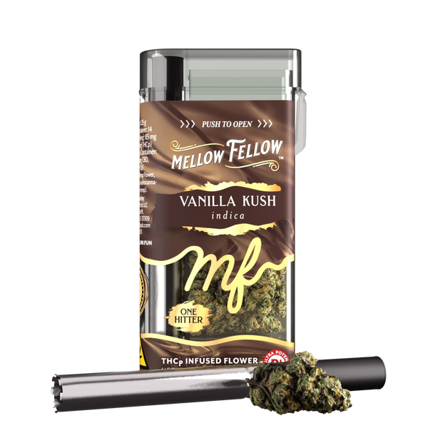 THCp 3.5g Infused Flower + One Hitter - Vanilla Kush (Indica) THCp 3.5g Infused Flower + One Hitter - Vanilla Kush (Indica)