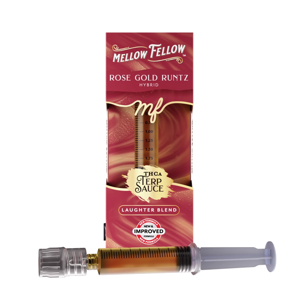 Laughter Blend - Terp Sauce 2ml Syringe - Rose Gold Runtz (Hybrid) Laughter Blend - Terp Sauce 2ml Syringe - Rose Gold Runtz (Hybrid)