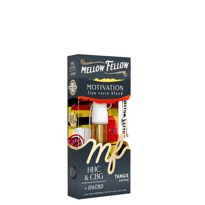Motivation Blend 2ml Live Resin Vape Cartridge - Tangie (Sativa) - Mellow Fellow