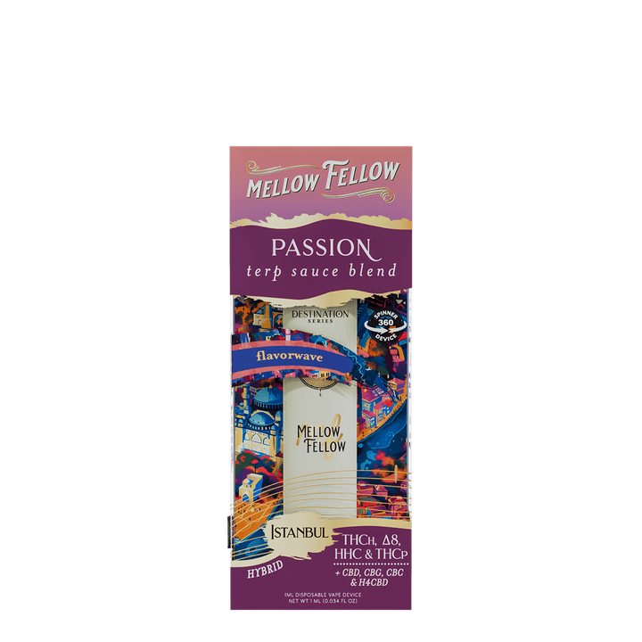 Passion Blend - Terp Sauce 1ml Disposable Spinner Vape - Flavorwave (Hybrid) - Mellow Fellow