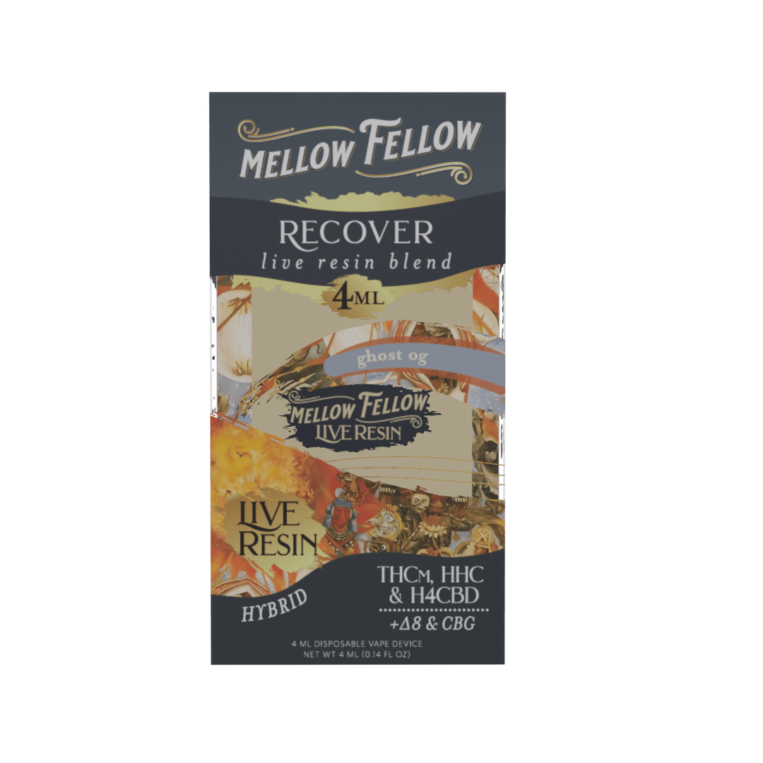 Recover Blend 4ml Live Resin Disposable Vape - Ghost OG (Hybrid) - Mellow Fellow