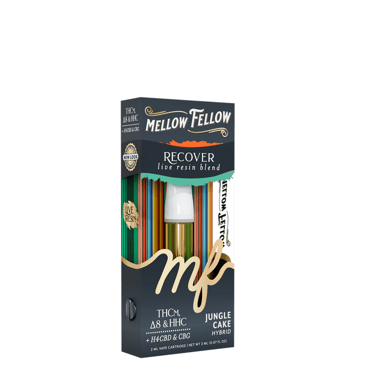 Recover Blend 2ml Live Resin Vape Cartridge - Jungle Cake (Hybrid) - Mellow Fellow