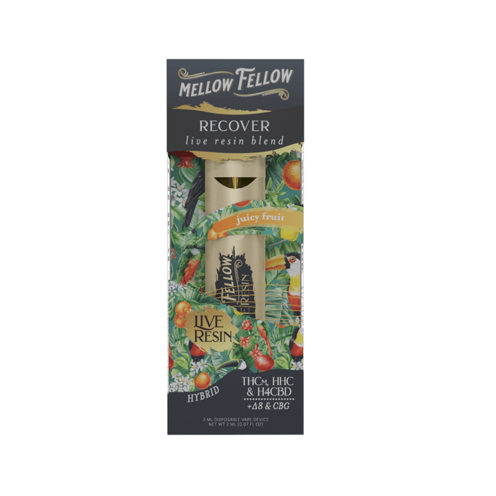 Recover Blend 2ml Live Resin Disposable Vape - Juicy Fruit (Hybrid) - Mellow Fellow