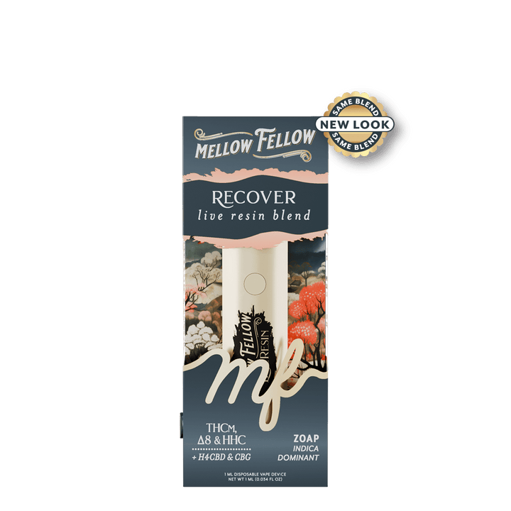 Recover Blend - Destination: Kyoto - Live Resin 1ml Disposable Vape - Zoap (Indica Dominant) - Mellow Fellow