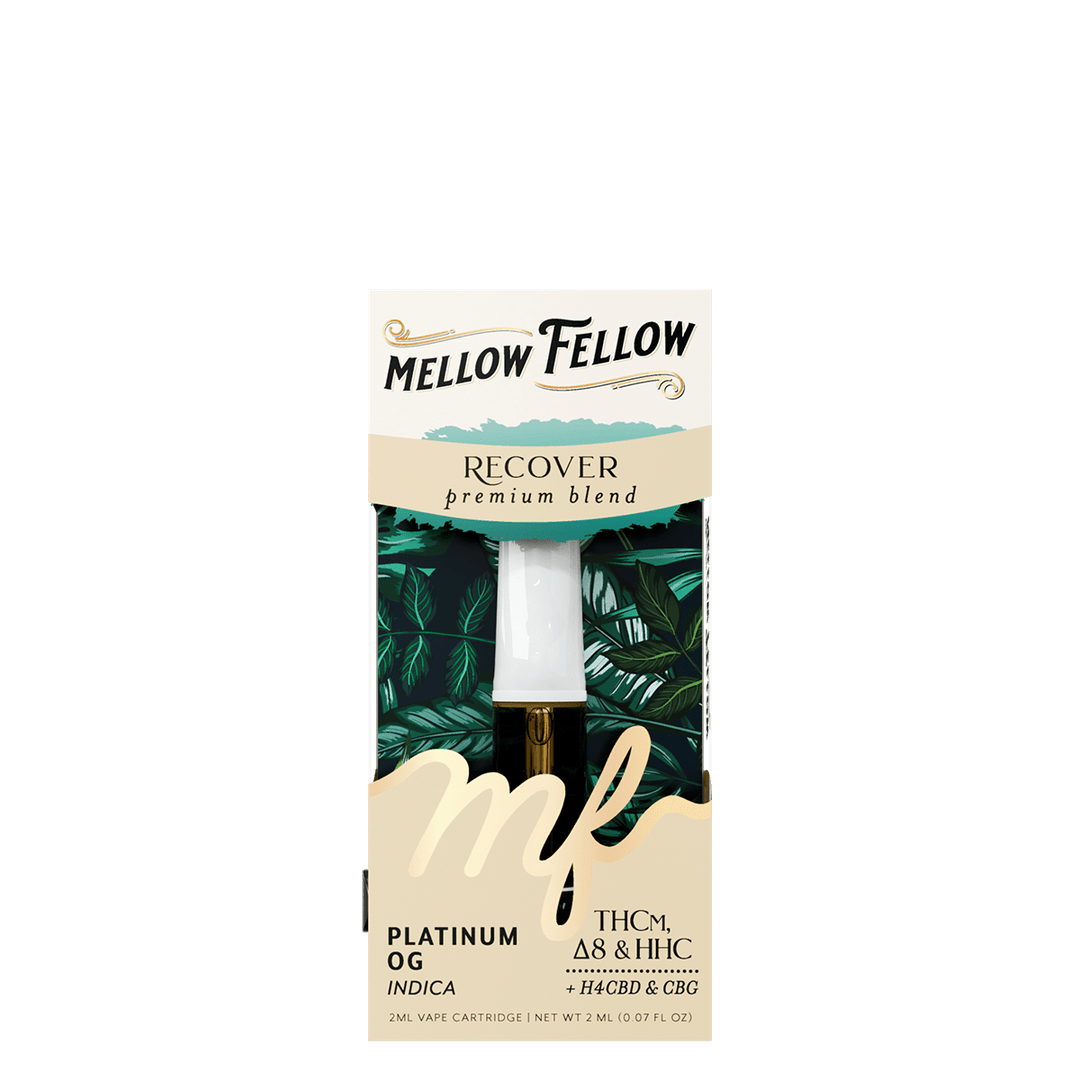 Recover Blend 2ml Vape Cartridge - Platinum OG (Indica) - Mellow Fellow