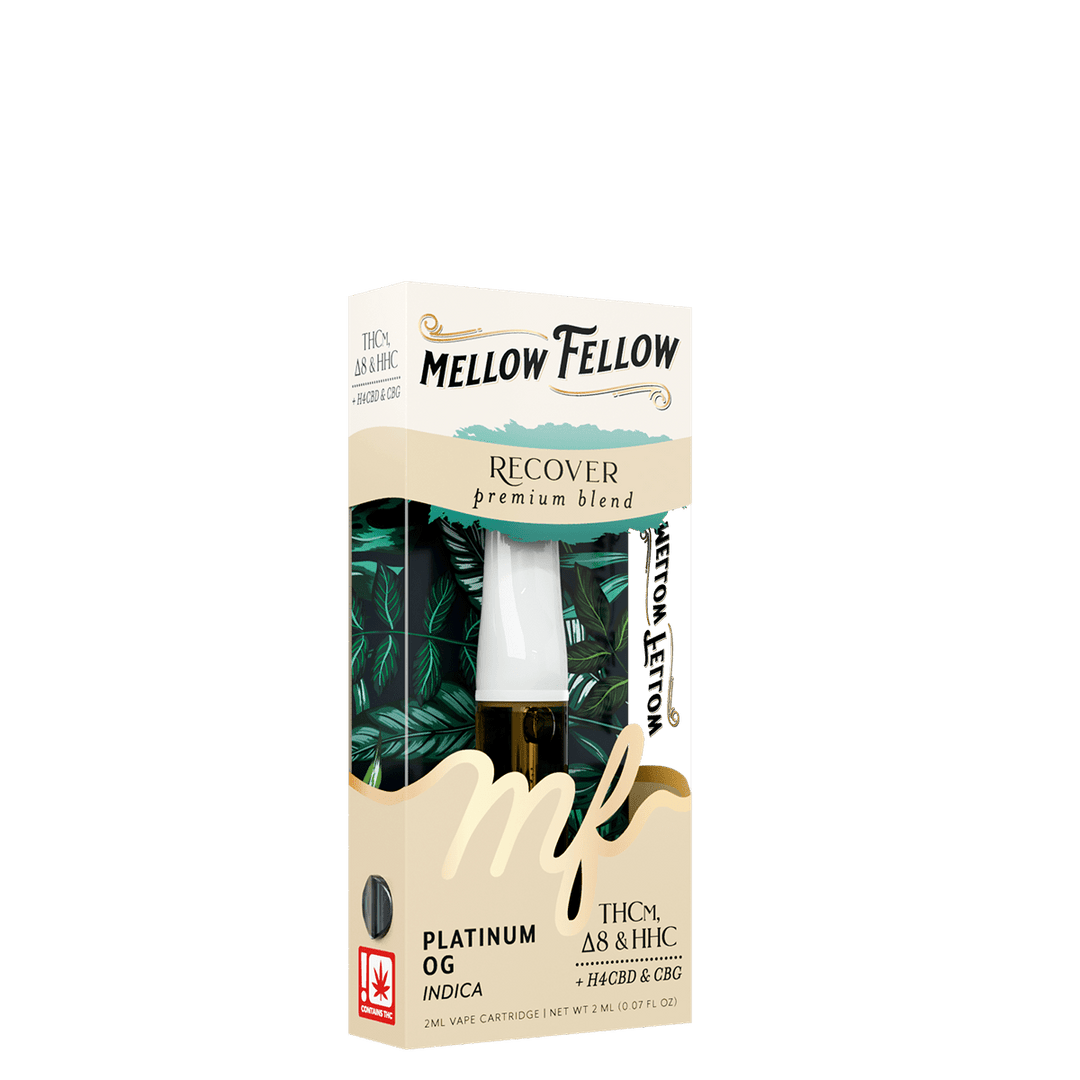 Recover Blend 2ml Vape Cartridge - Platinum OG (Indica) - Mellow Fellow