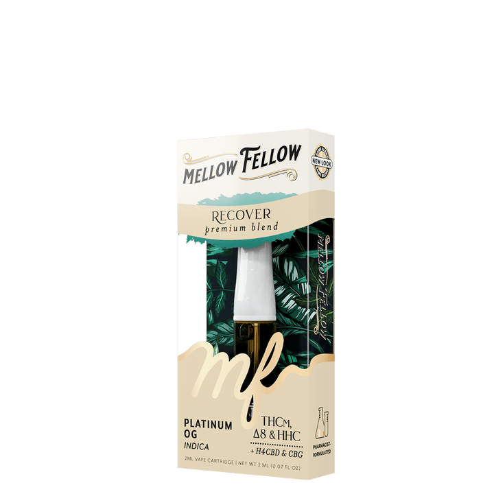 Recover Blend 2ml Vape Cartridge - Platinum OG (Indica) - Mellow Fellow