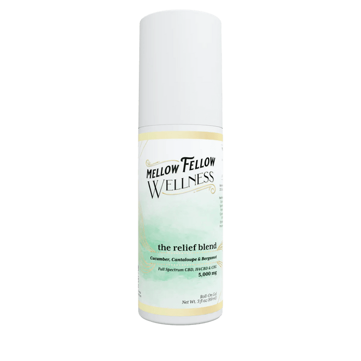 Wellness Roll On Gel - The Relief Blend - Cucumber, Cantaloupe and Bergamot - 5000mg - Mellow Fellow