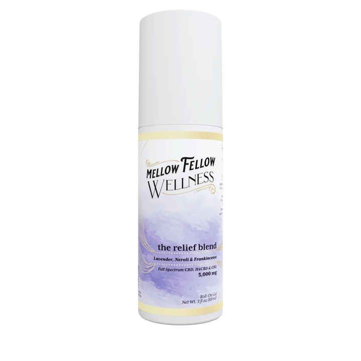 Wellness Roll On Gel - The Relief Blend - Lavender, Neroli + Frankincense - 5000mg - Mellow Fellow