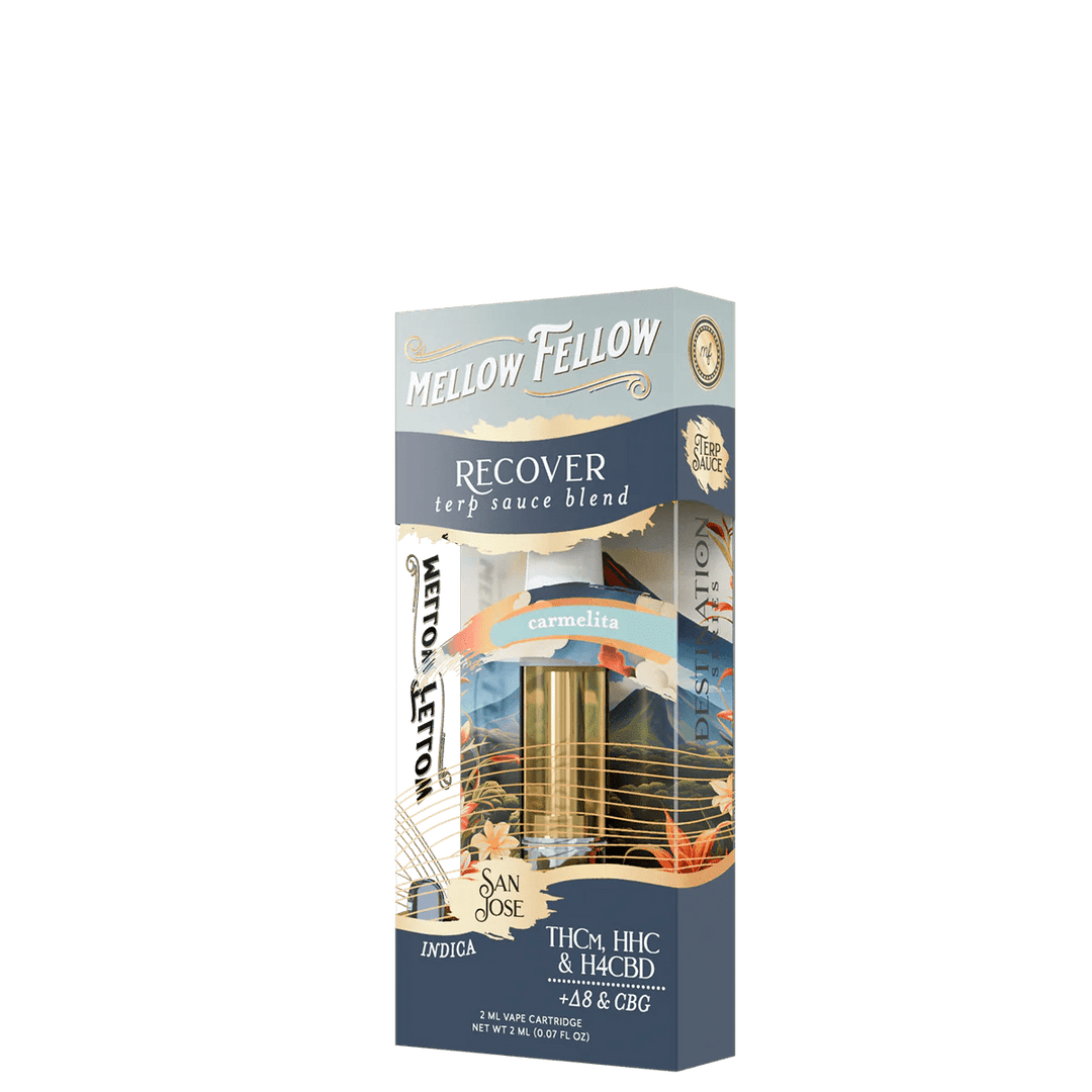 San Jose Recover Blend - Terp Sauce 2ml Vape Cartridge - Carmelita (Indica) - Mellow Fellow