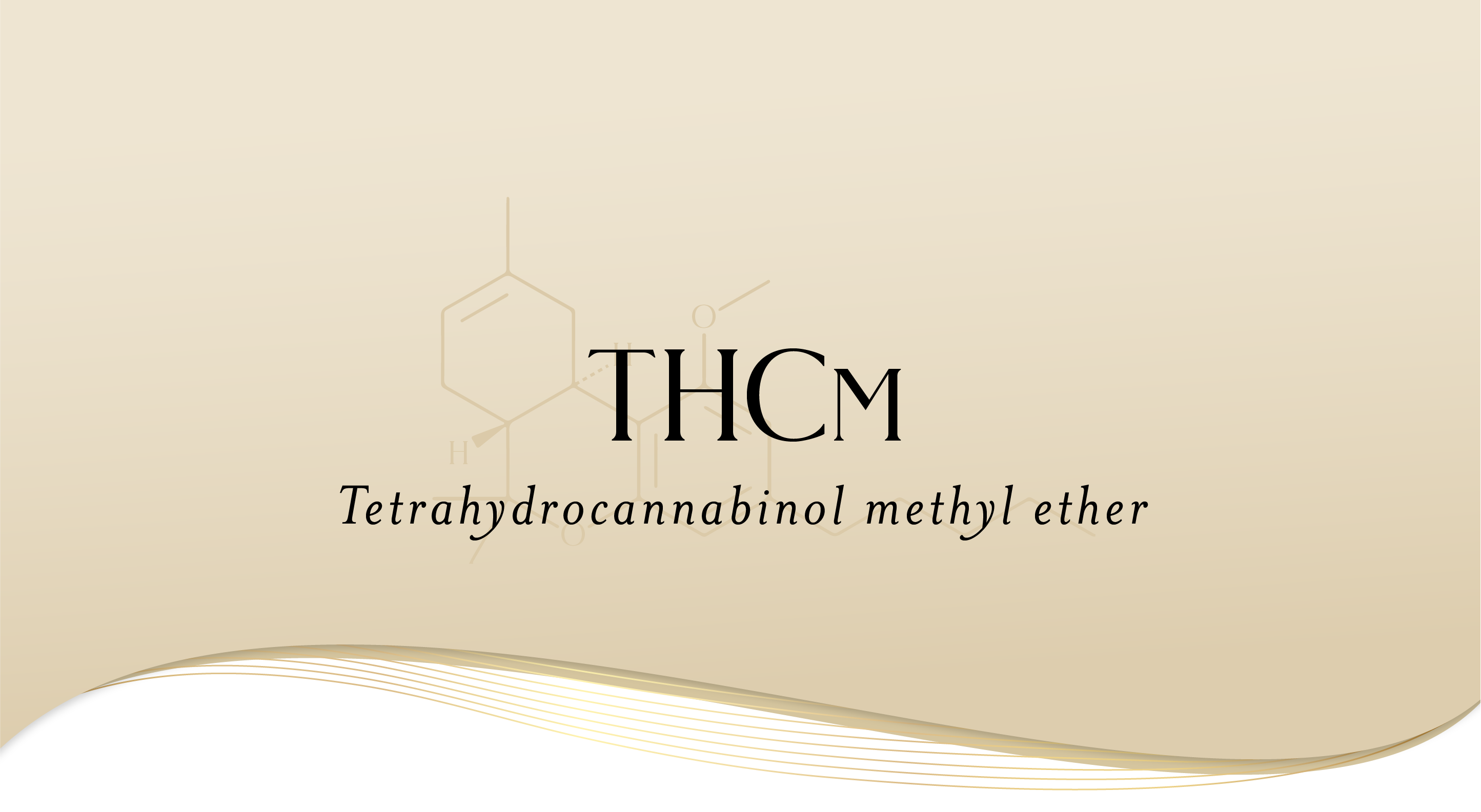 THCm,  ∆8-Tetrahydrocannabinol methyl ether, THCm molecular diagram, Mellow Fellow Brand font