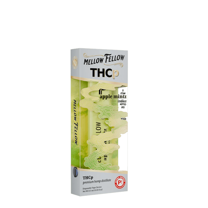 THCp 0.5g Disposable Vape - Apple Mintz (Indica) - Mellow Fellow