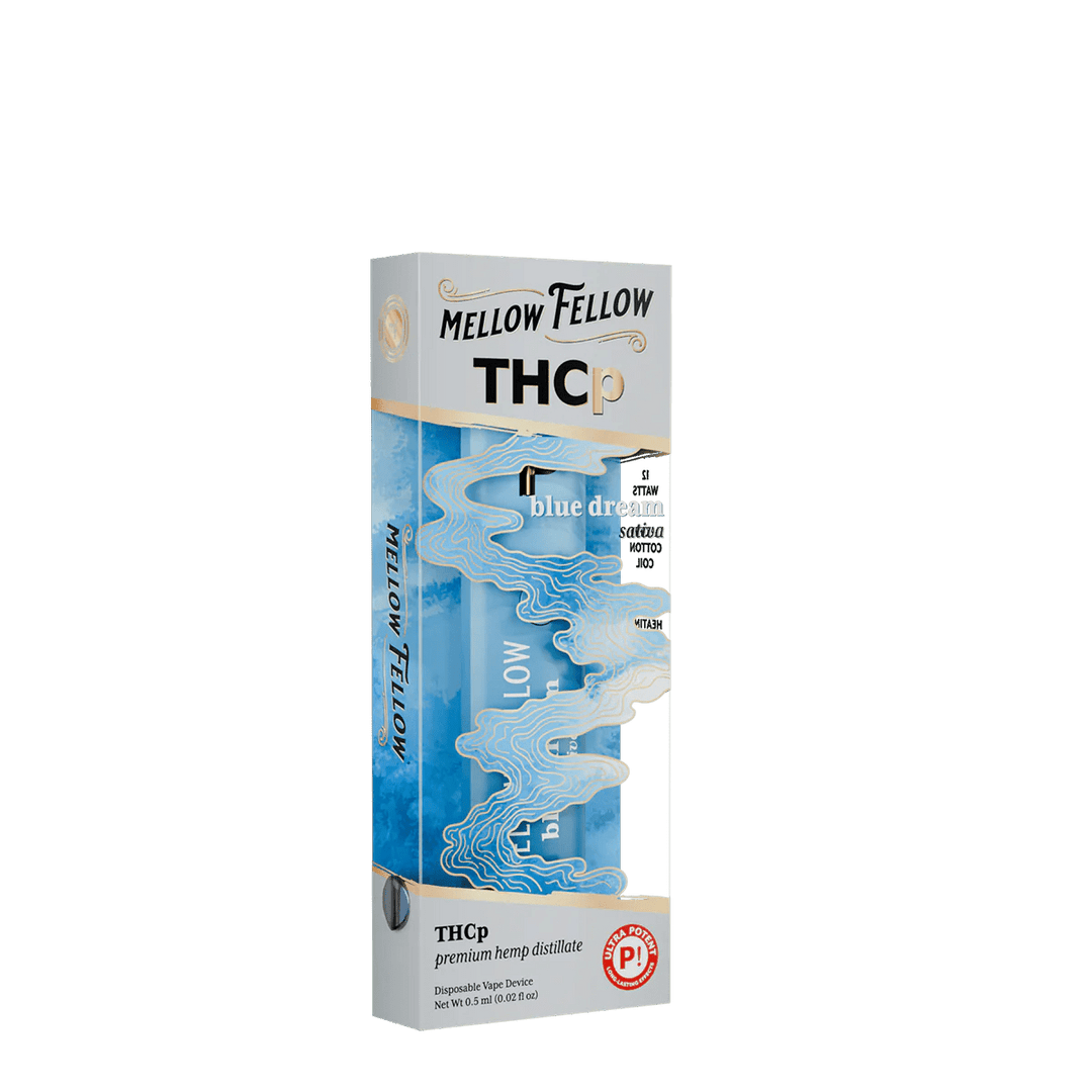 THCp 0.5g Disposable Vape - Blue Dream (Sativa) - Mellow Fellow