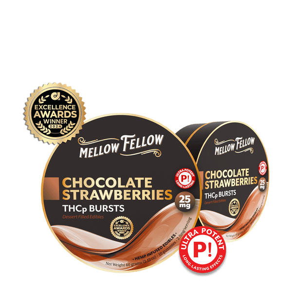 THCp Bursts Edibles - Chocolate Strawberries - 25mg THCp Bursts Edibles - Chocolate Strawberries - 25mg