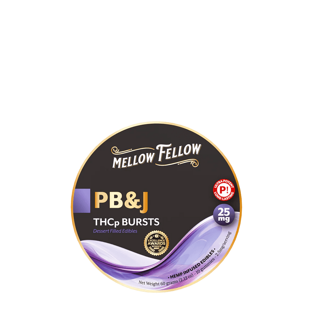 THCp Bursts Edibles - PB&J - 25mg - Mellow Fellow