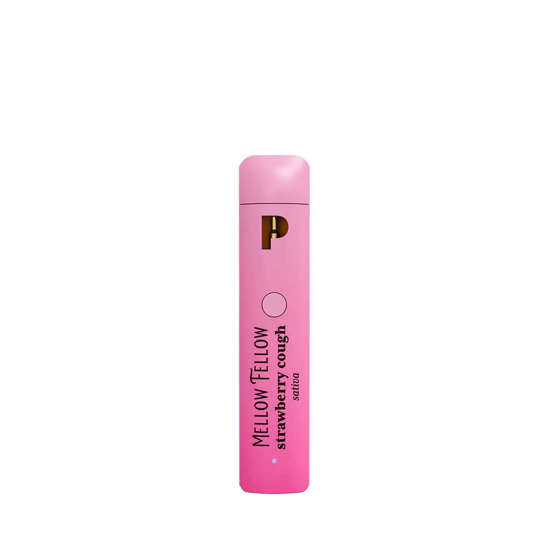 THCp 0.5g Disposable Vape - Strawberry Cough (Sativa) - Mellow Fellow