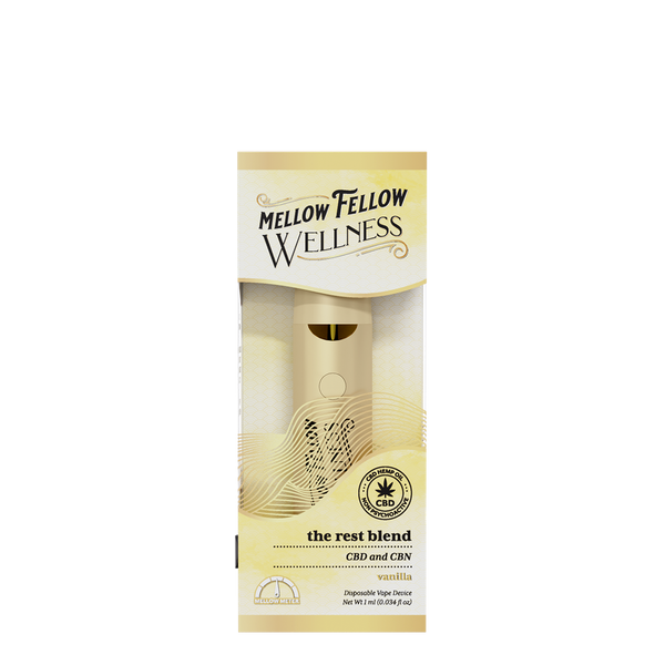 The Rest Blend - 1ml CBD Disposable Vape (Vanilla) The Rest Blend - 1ml CBD Disposable Vape (Vanilla)