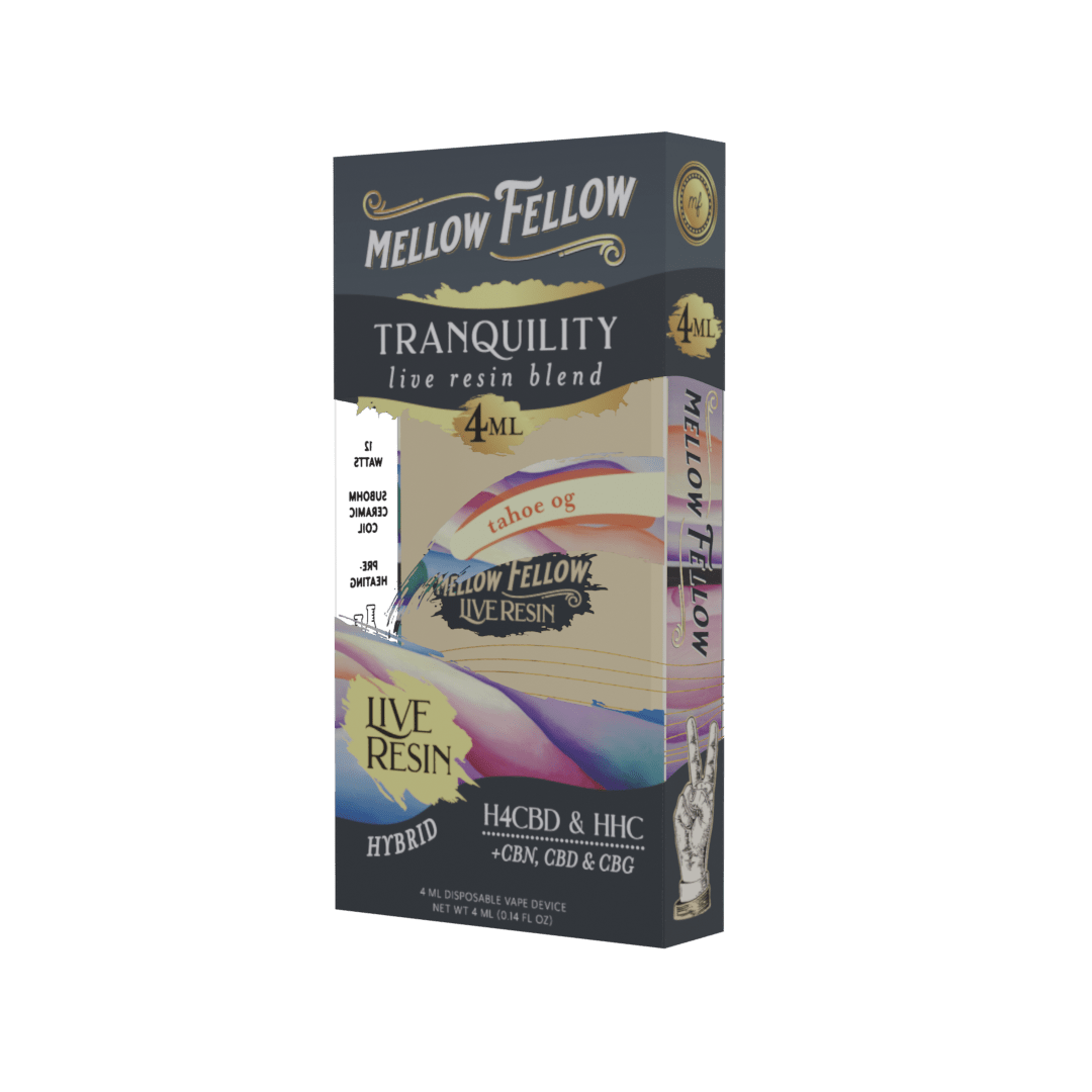 Tranquility Blend 4ml Live Resin Disposable Vape - Tahoe OG (Hybrid) - Mellow Fellow