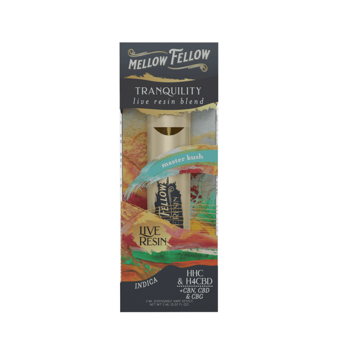 Tranquility Blend 2ml Live Resin Disposable Vape - Master Kush (Indica) - Mellow Fellow