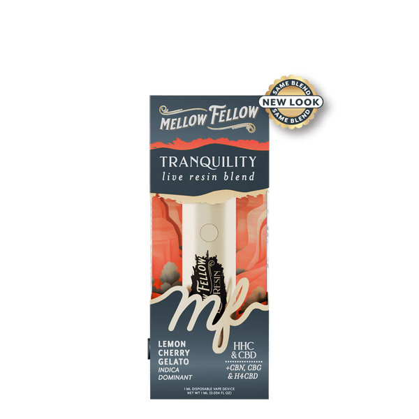 Tranquility Blend - Live Resin 1ml Disposable Vape - Lemon Cherry Gelato (Indica Dominant) Tranquility Blend - Live Resin 1ml Disposable Vape - Lemon Cherry Gelato (Indica Dominant)