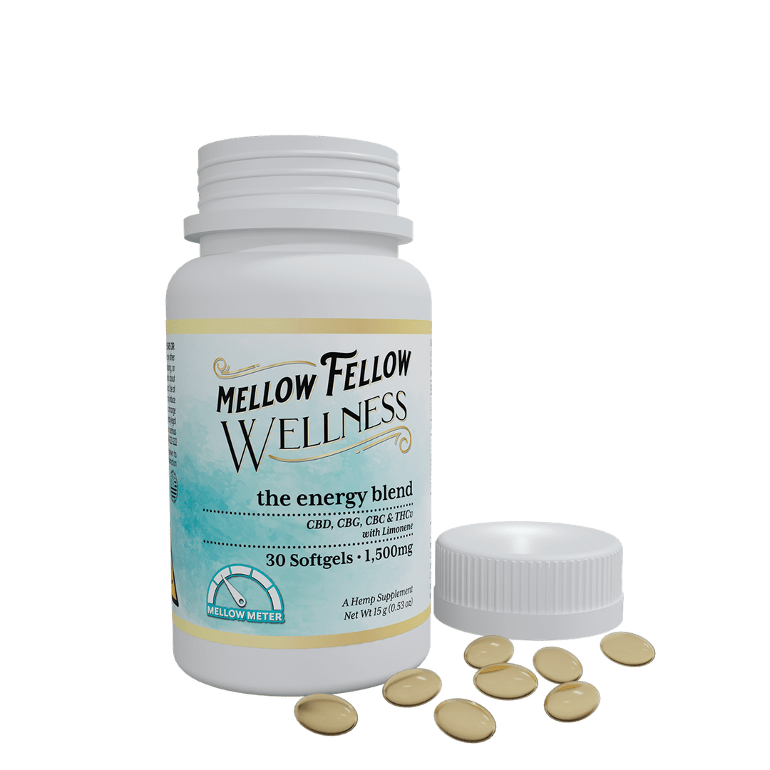 Wellness Softgel Capsules - Momentum: The Energy Blend - 1500mg - 30 ct - Mellow Fellow
