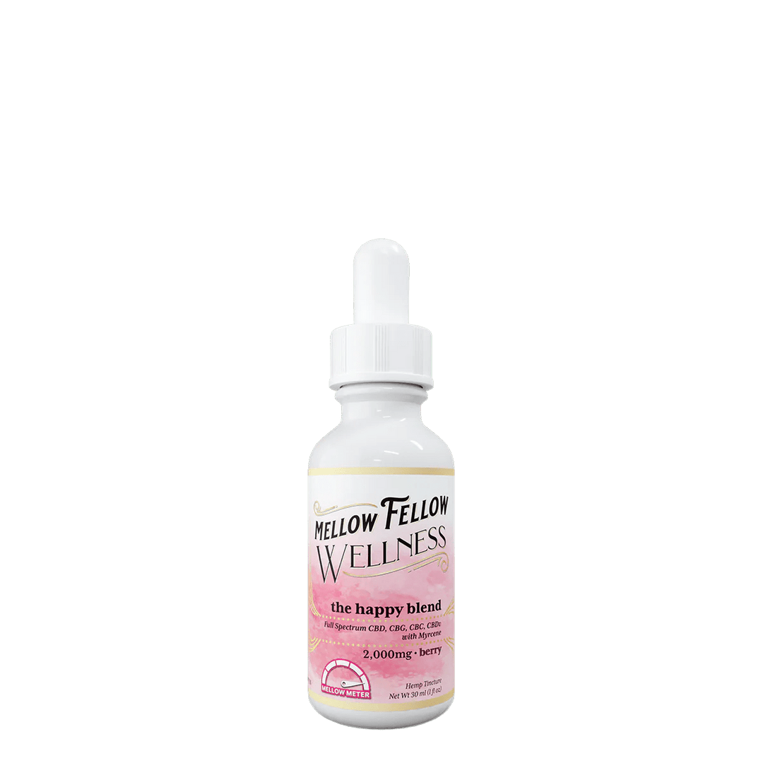 The Happy Blend CBD Tincture - 2000mg - Berry - Mellow Fellow