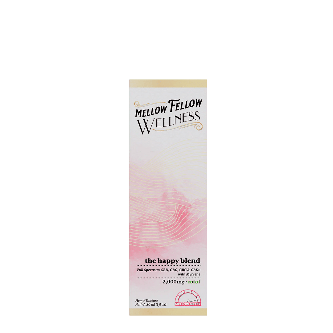 The Happy Blend CBD Tincture - 2000mg - Mint - Mellow Fellow