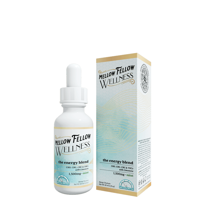 Wellness Tincture - Momentum: The Energy Blend - Mint - 1500mg - Mellow Fellow
