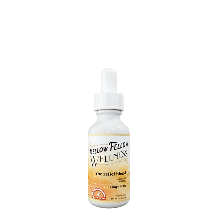The Relief Blend CBD Tincture - 10,000mg - Berry - Mellow Fellow
