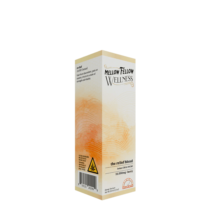 The Relief Blend CBD Tincture - 10,000mg - Berry - Mellow Fellow