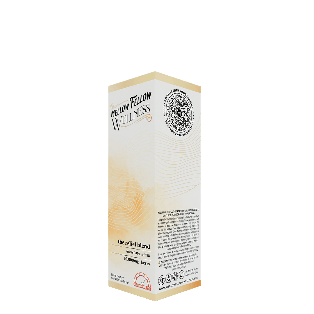 The Relief Blend CBD Tincture - 10,000mg - Berry - Mellow Fellow
