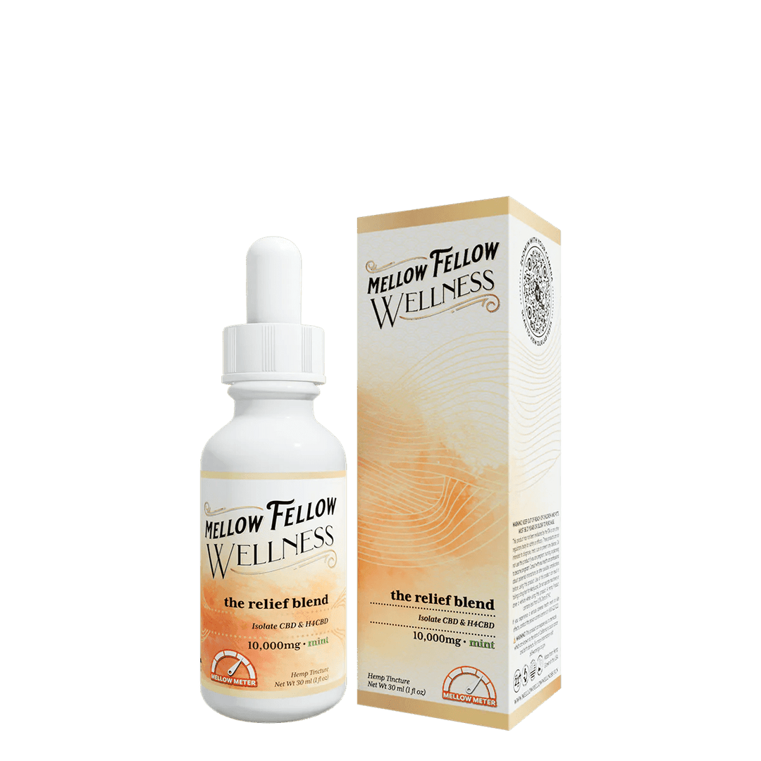 The Relief Blend CBD Tincture - 10,000mg - Mint - Mellow Fellow