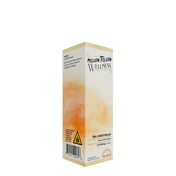 The Relief Blend CBD Tincture - 10,000mg - Mint - Mellow Fellow