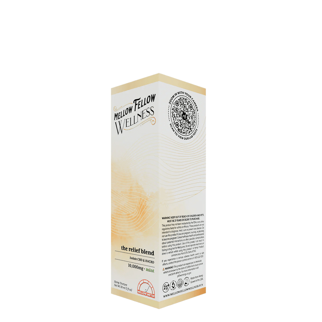 The Relief Blend CBD Tincture - 10,000mg - Mint - Mellow Fellow