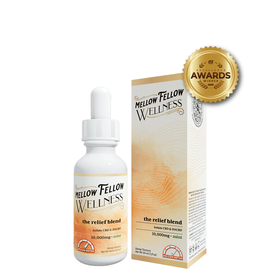 Wellness Tincture - Vigor: The Relief Blend - Mint - 10,000mg - Mellow Fellow