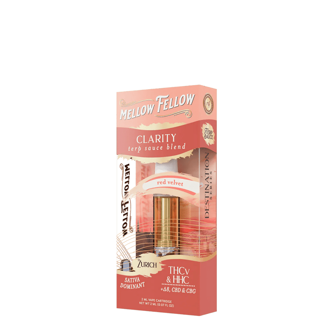 Zurich Clarity Blend - Terp Sauce 2ml Vape Cartridge - Red Velvet (Sativa Dom) - Mellow Fellow
