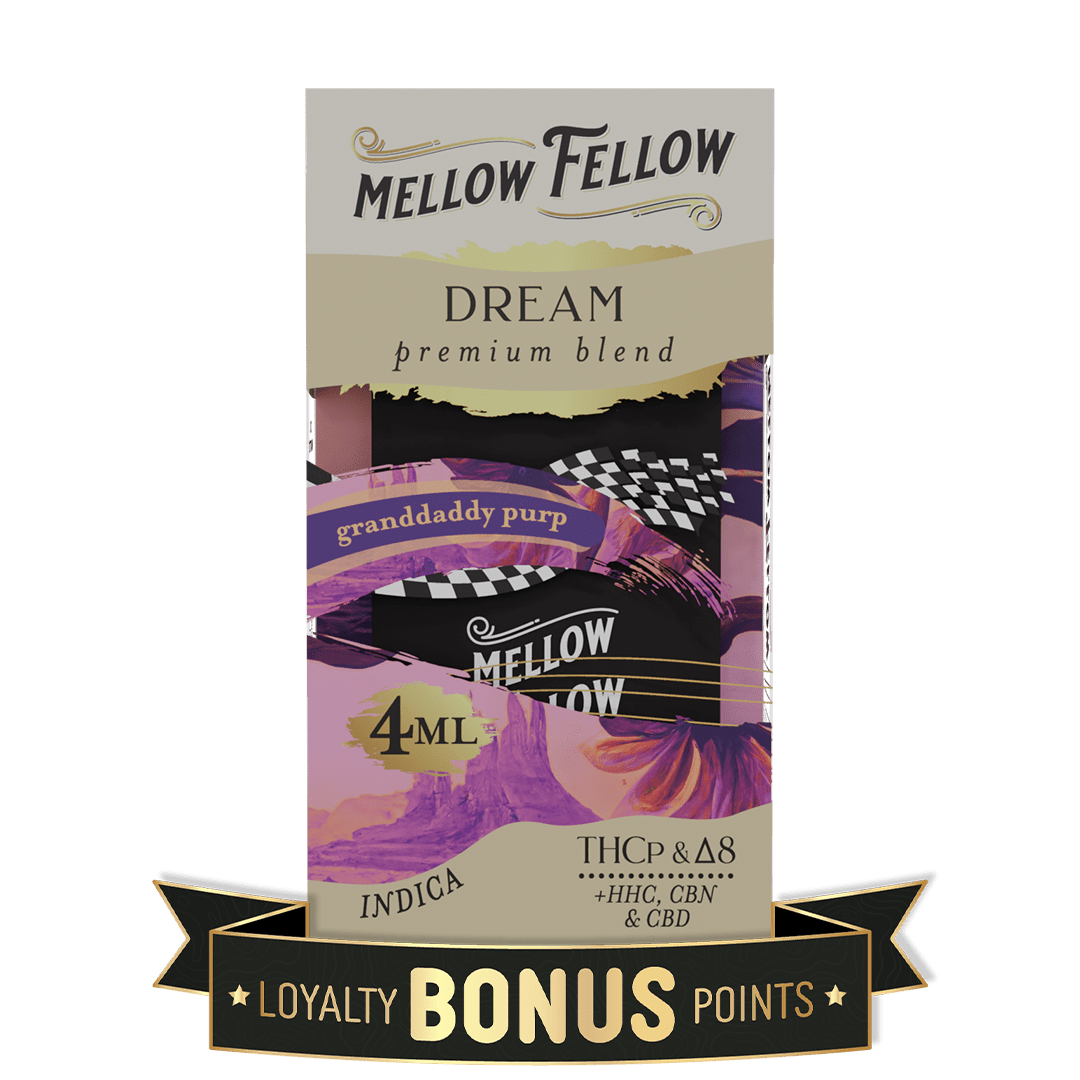 Dream Blend 4ML Disposable Vape - Granddaddy Purp (Indica) - Mellow Fellow