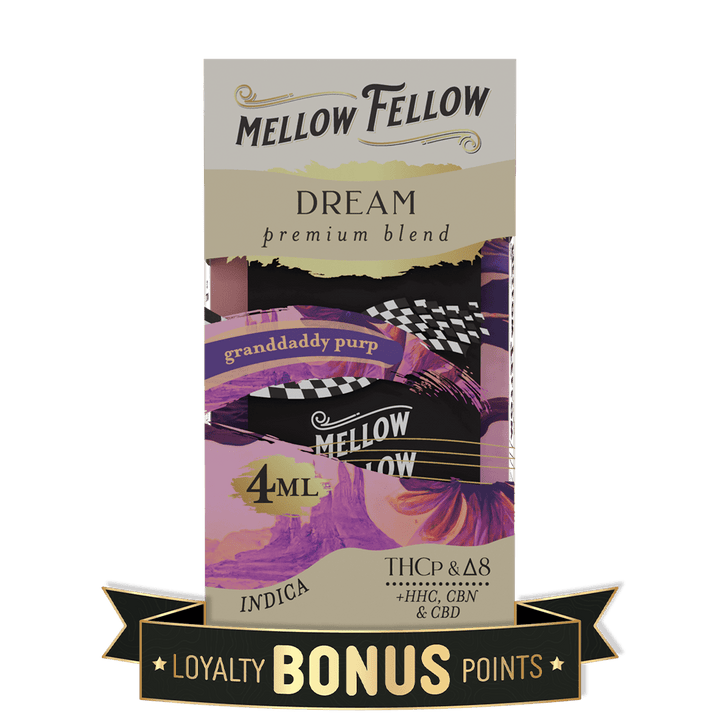 Dream Blend 4ML Disposable Vape - Granddaddy Purp (Indica) - Mellow Fellow