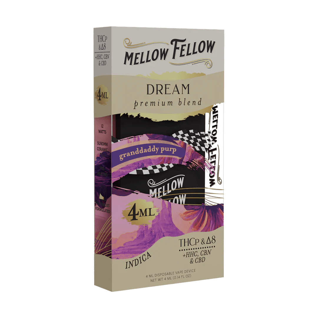 Dream Blend 4ML Disposable Vape - Granddaddy Purp (Indica) - Mellow Fellow