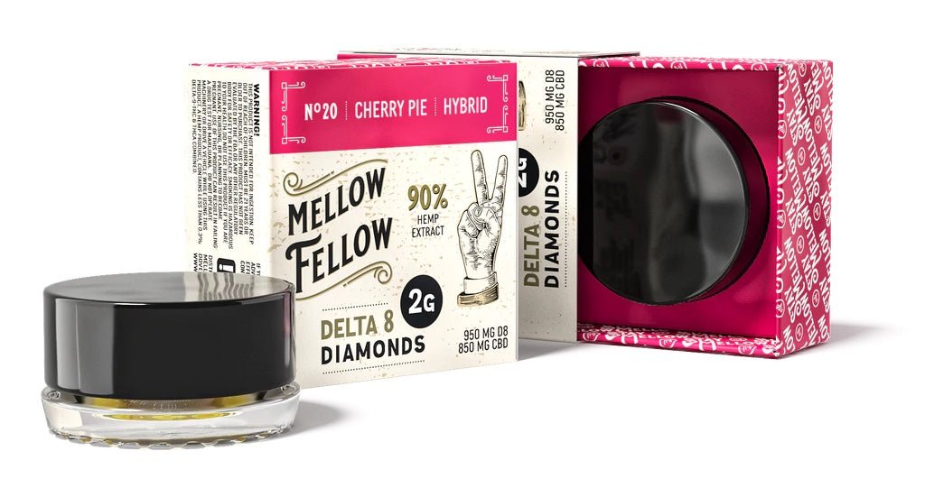 How To Use Mellow Fellow Cherry Pie Delta 8 Diamond Dabs - Mellow Fellow