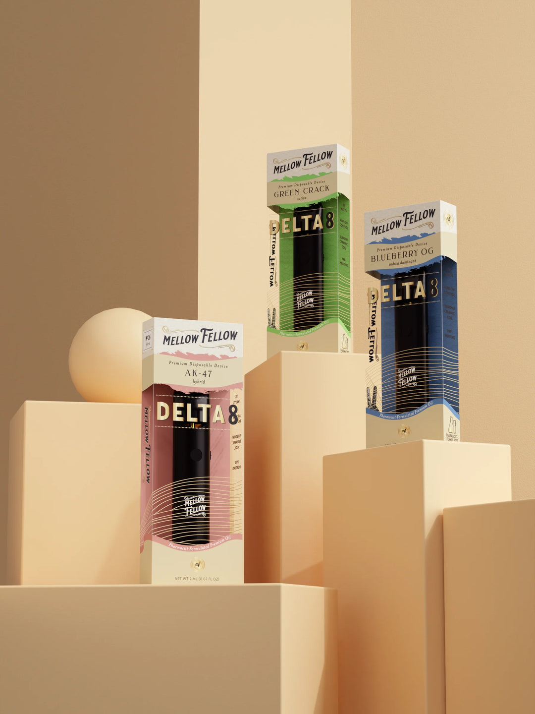 2ml Delta 8 Disposable Vapes - Mellow Fellow