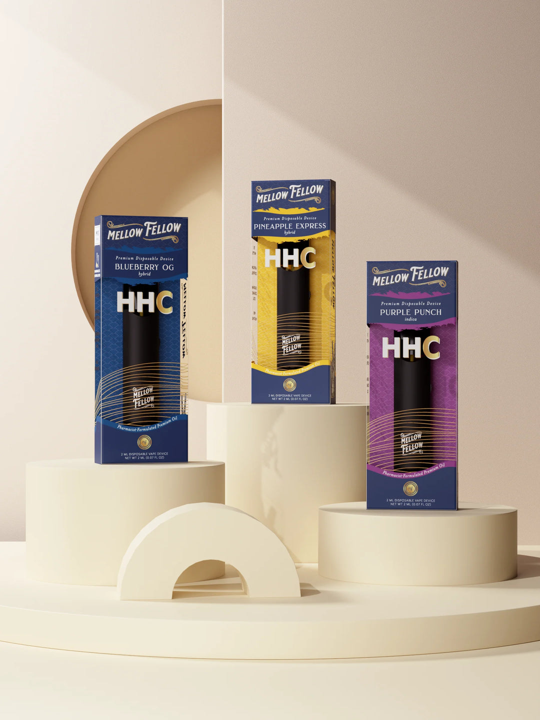 2ml HHC Disposable Vapes - Mellow Fellow
