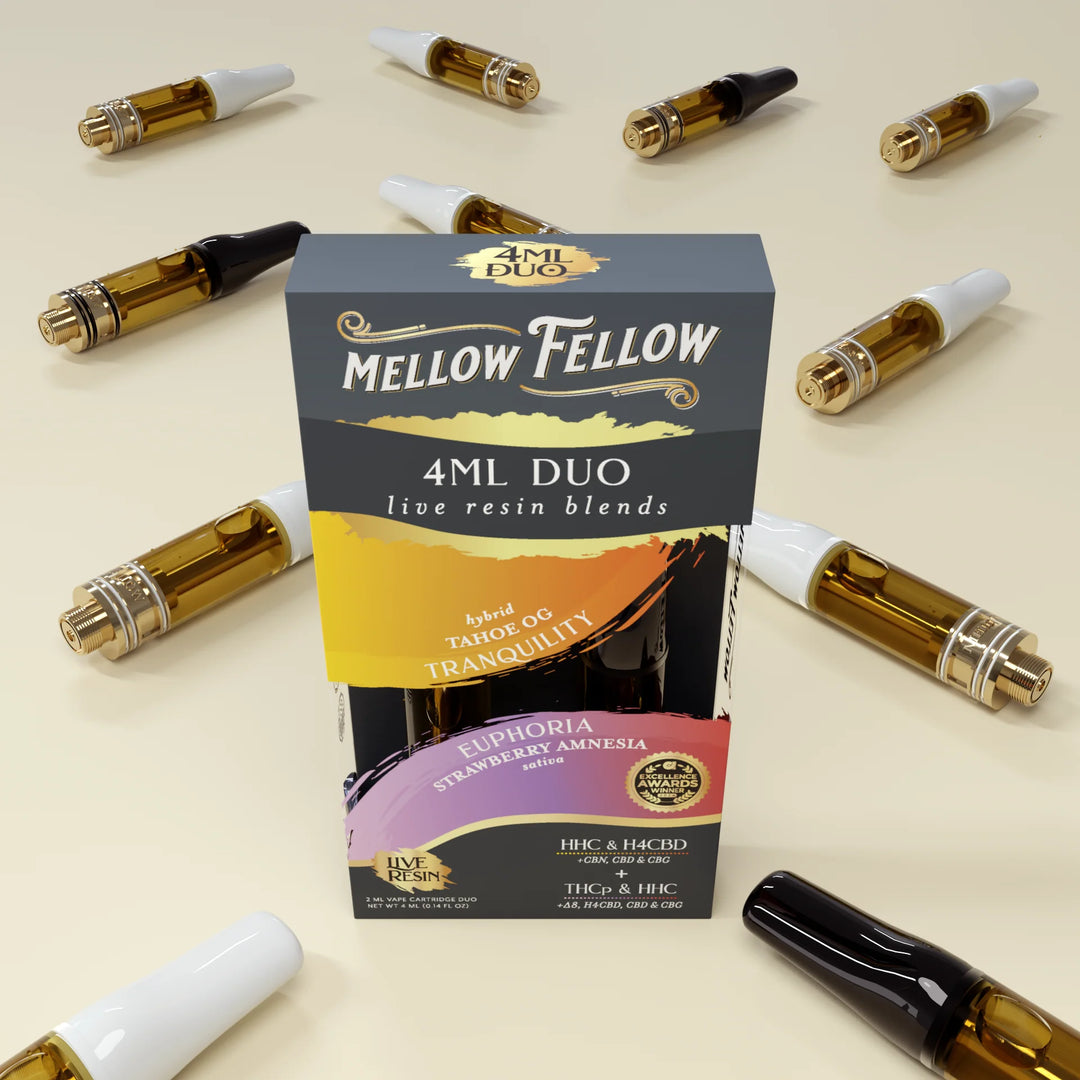 Live Resin 4ml Vape Cartridge Duos - Mellow Fellow