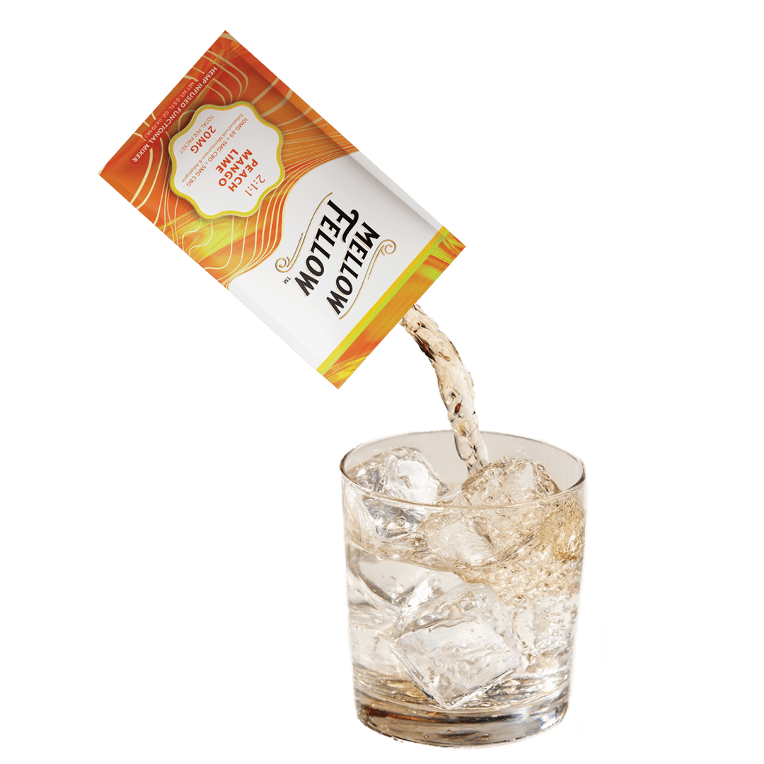 Delta 9 + CBD & CBG Mixers 10pc - Peach Mango Lime - Mellow Fellow