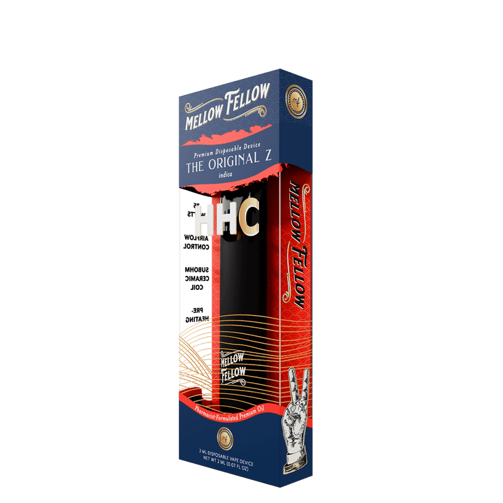 HHC Premium 2ml Disposable Vape - The Original Z (Indica) - Mellow Fellow