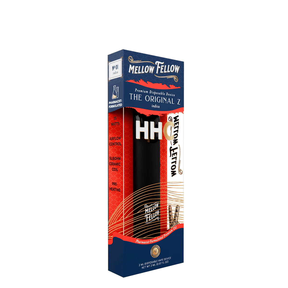 HHC Premium 2ml Disposable Vape - The Original Z (Indica) - Mellow Fellow HHC Premium 2ml Disposable Vape - The Original Z (Indica) - Mellow Fellow