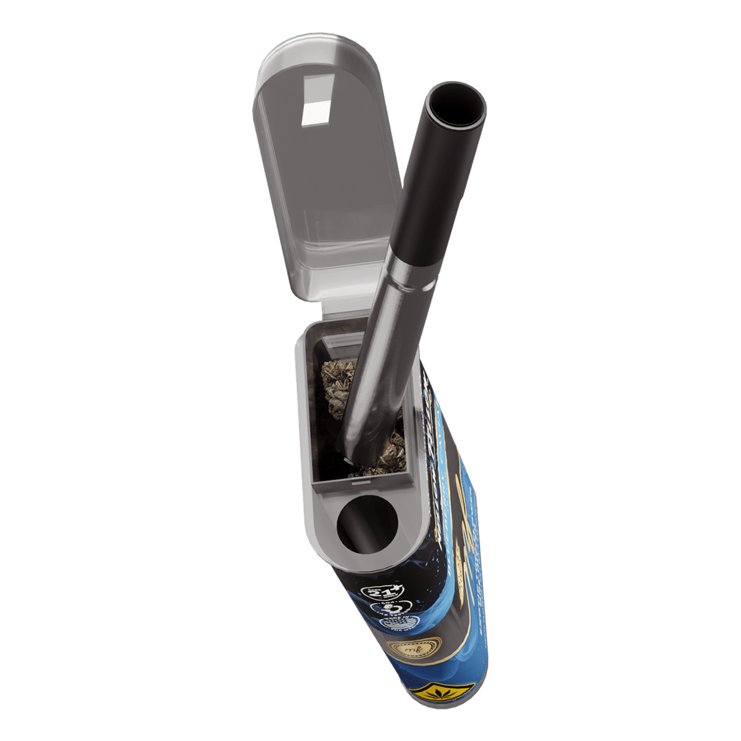 THCa 3.5g Exotic Flower + One Hitter - Blueberry Caviar (Indica) - Mellow Fellow