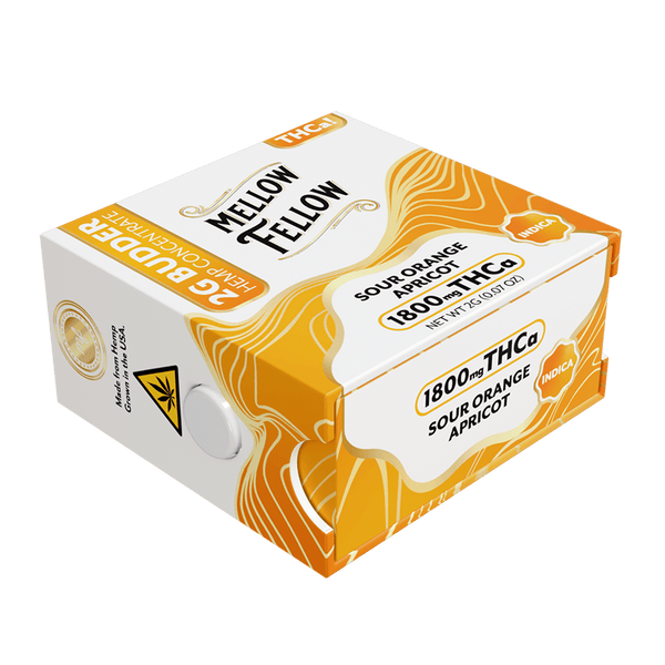 THCa 2g Budder Jar - Sour Orange Apricot (Indica) - Mellow Fellow